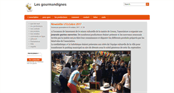 Desktop Screenshot of gourmandignes.org