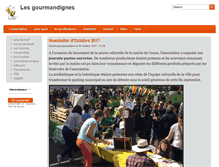 Tablet Screenshot of gourmandignes.org